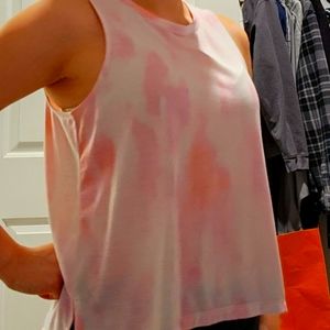 Pink Splash Activewear Tank Top